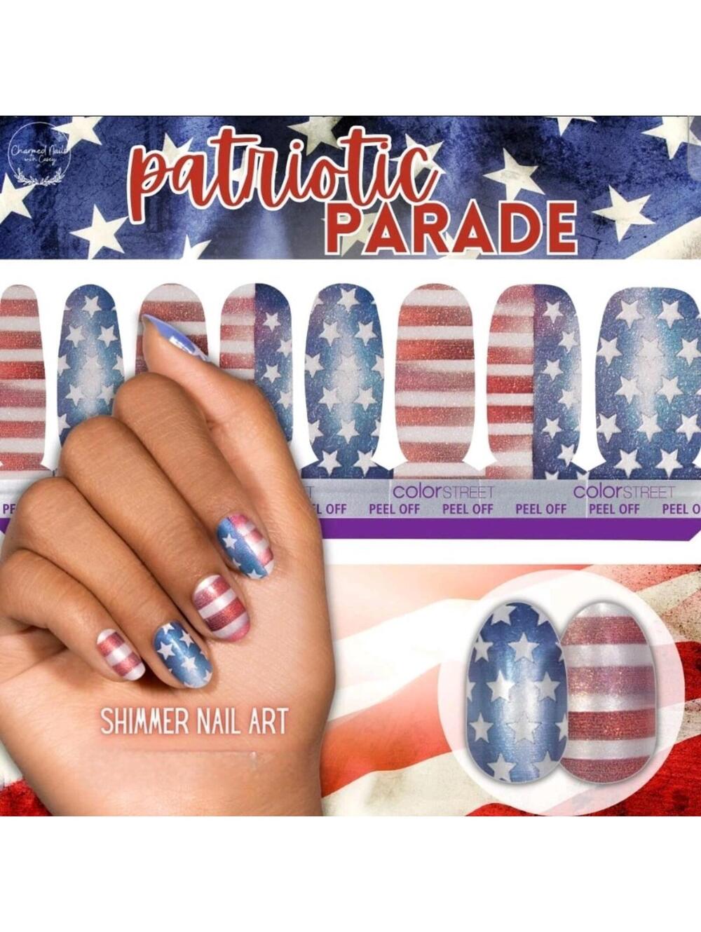 Color Street PATRIOTIC PARADE Nail Polish Strips
